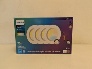 PHILIPS 56 RECESSED DOWNLIGHTS 4PK