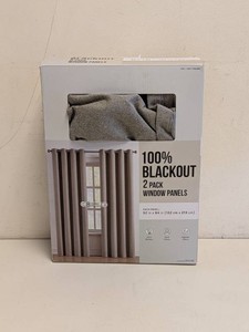100% BLACKOUT WINDOW PANELS GRAY