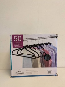 NONSLIP HANGERS BLACK 50PK