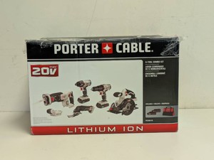 PORTER CABLE 20V LITHIUM ION 6TOOL COMBO KIT