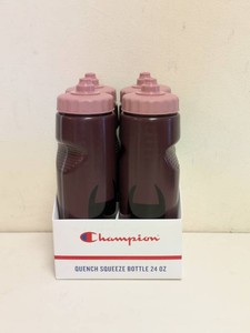 NEW CHAMPION QUENCH SQUEEZE BOTTLE 24OZ 4PK RUBYCOSMIC PINK
