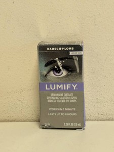 NEW BAUSCH & LOMB LUMIFY EYE DROPS