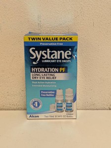 NEW SYSTANE HYDRATION PF LUBRICANT EYE DROPS 2PK