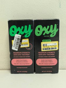(2) NEW OXY ACNE CARE MAX STRENGTH