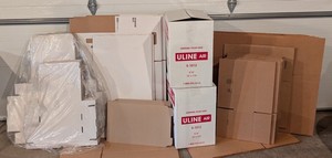 BG - Shipping Supplies Mixed Lot Boxes, Envelopes & Bubble Wrap