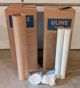 BG - Shipping Tubes Uline 6in & 3in Mixed Lot