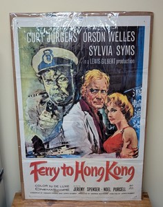 SC - Vintage Movie Poster Ferry to Hong Kong Orson Welles Curt Jurgens