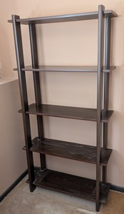 LR - Vintage Wood Bookshelf