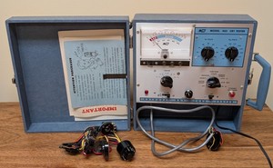 LR - Vintage Tube Tester - B & K Model 465 CRT Tester With Adapters