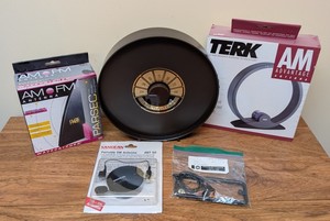 WR - Radio Antenna Lot of 5 - Parasec WaveCatcher, TERK, Sangean & MCM
