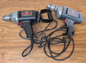WR - Corded Drill Pair - Craftsman 12 in & 38 in Variable Speed Reversible