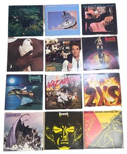 FR - 12 Record Albums - Pablo Cruise, Dire Straits, Eric Clapton, Huey Lewis, Nazareth and More