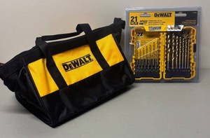 RR - New DeWalt Tool Bag & Titanium Drill Bit Set