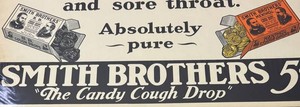 FR - Vintage Advertising Print for Smith Brothers Cough Drops