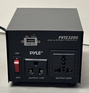 LLR - Step Up & Down Transformer - Pyle Voltage Converter USB 5V Model PVTC320U