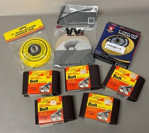 LLR - Sanding Pads & Belts Mixed Lot - Neiko, 3M, World Abrasive and More