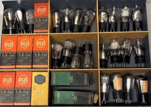 FR - Vintage Radio Tubes Mixed Lot including RCA, Sylvania, Colonial and More