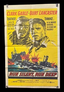 RR - Vintage Movie Poster - Run Silent, Run Deep - Unframed