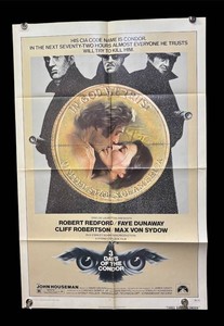 RR - Vintage Movie Poster - 3 Days of the Condor - Unframed