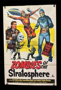 RR - Vintage Movie Poster - Zombies of the Stratosphere - Unframed