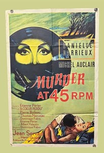 RR - Vintage Movie Poster - Murder at 45 R.P.M. - Unframed