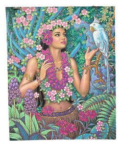 O - Limited Edition Summer Goddess Print by Karl Bang - Unframed