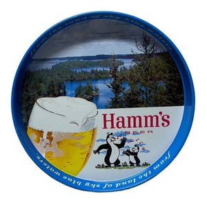 LLR - Vintage Hamms Beer Metal Tray