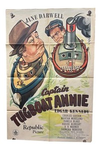 RR - Vintage Movie Poster - Captain Tugboat Annie - Unframed