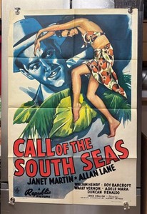 RR - Vintage Movie Poster - Call of the South Seas - Unframed