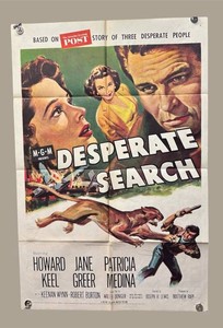 RR - Vintage Movie Poster - Desperate Search - Unframed