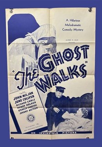 RR - Vintage Movie Poster - The Ghost Walks - Unframed