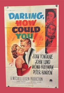 RR - Vintage Movie Poster - Darling How Could You - Unframed