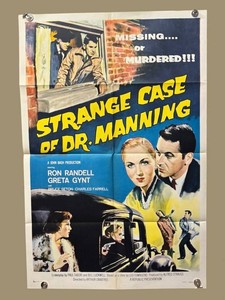 RR - Vintage  Movie Poster - Strange Case of Dr. Manning - Unframed