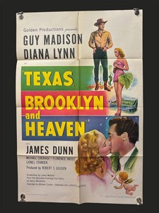 RR - Vintage Movie Poster - Texas Brooklyn and Heaven - Unframed