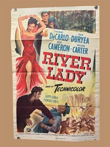 RR - Vintage Movie Poster - River Lady - Unframed