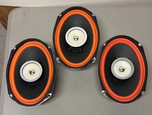 RR - Three Vintage Car Speakers Sparkomatic Model SK692
