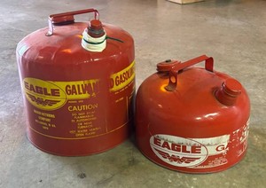 G - Vintage Eagle Gas Cans