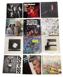 FR - 12 Vinyl Records - Mixed Rock & Pop