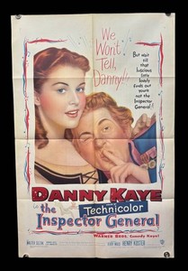 RR - Vintage Movie Poster - Danny Kaye the Inspector General - Unframed