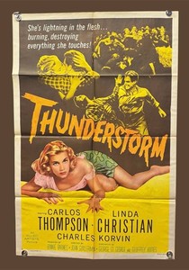RR - Vintage Movie Poster - Thunderstorm - Unframed