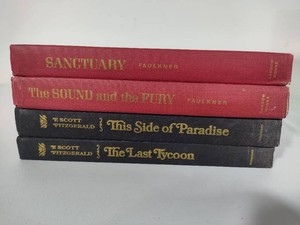 Vintage Hardcover Books by William Falkner & F. Scott Fitzgerald