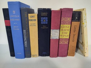 Vintage Hardcover Books incl Gone with the Wind, Lost Horizon & More