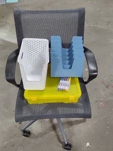 Adjustable Office Chair & Small Organizers