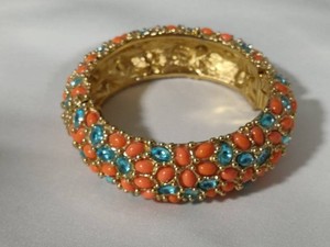 Stunning Kenneth Lane Hinged Bangle