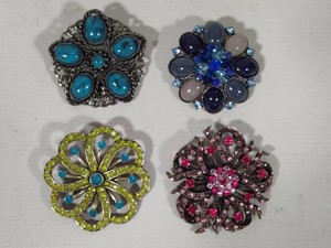 Set of Four Brooches