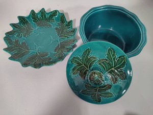 California Pottery Casserole Dish & Serving Plate