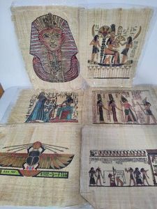 Egyption Papyrus Drawings  Lot #2