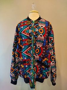 Jantoco African Print Bomber Jacket (3XL)