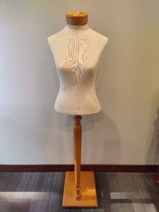 Free-Standing Womens Bust Form wWood Base