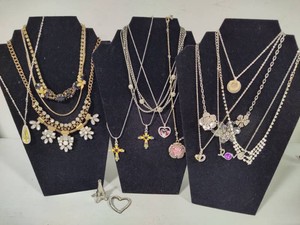 Lot of Assorted Costume Sparkly Necklaces - Some Vintage